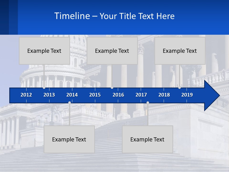 A Picture Of The Capitol Building In Washington D C PowerPoint Template