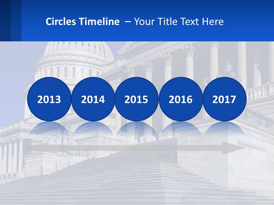 A Picture Of The Capitol Building In Washington D C PowerPoint Template