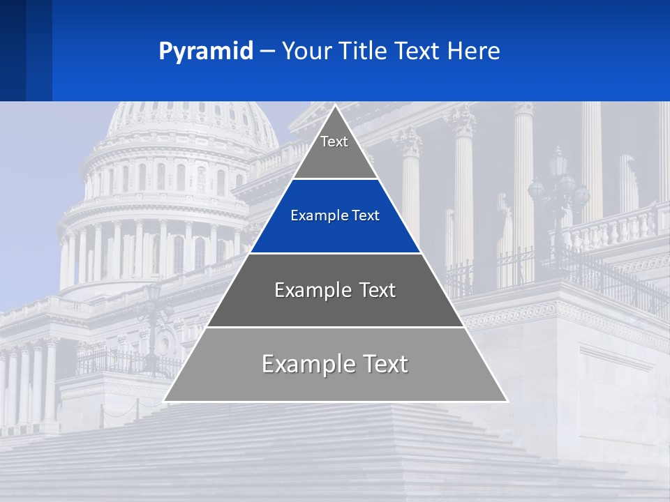A Picture Of The Capitol Building In Washington D C PowerPoint Template