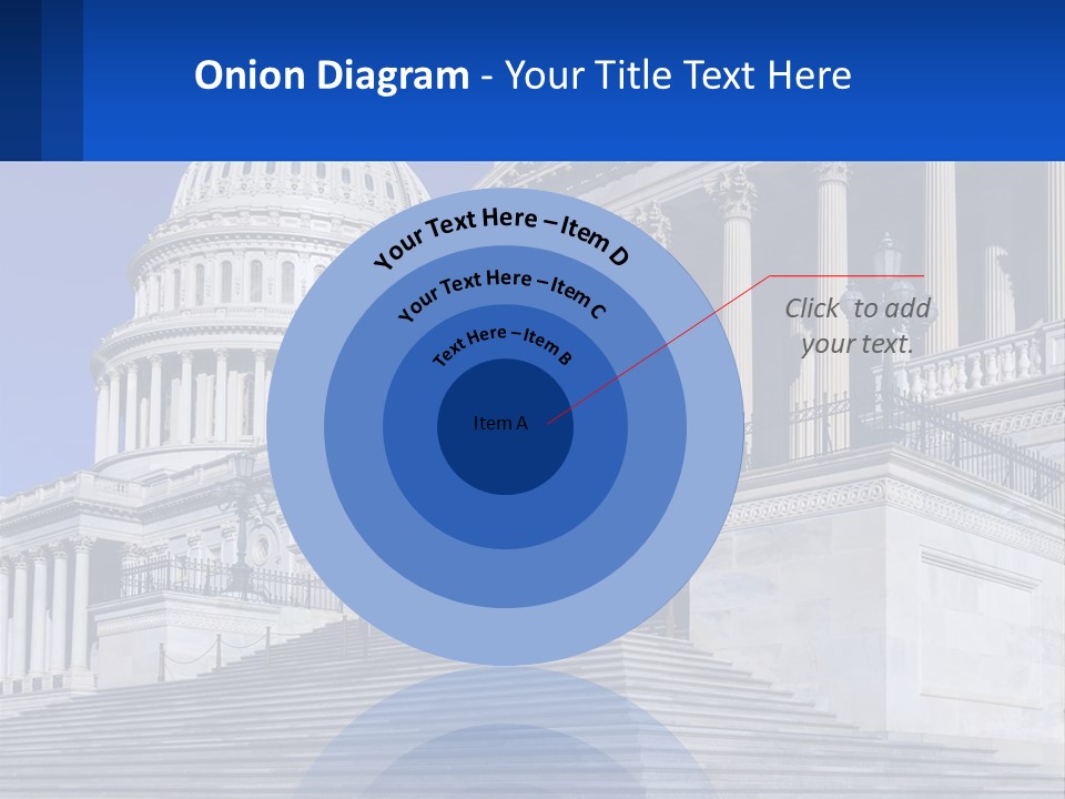 A Picture Of The Capitol Building In Washington D C PowerPoint Template