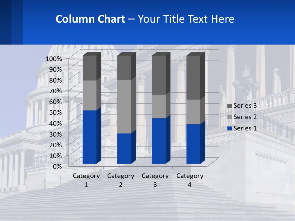 A Picture Of The Capitol Building In Washington D C PowerPoint Template