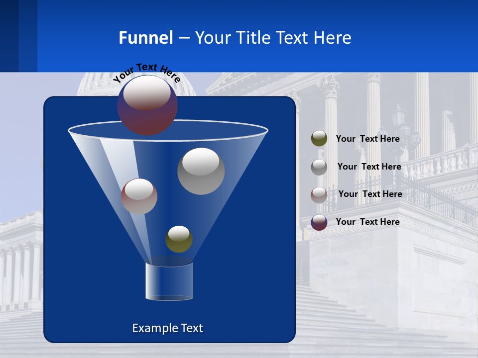 A Picture Of The Capitol Building In Washington D C PowerPoint Template