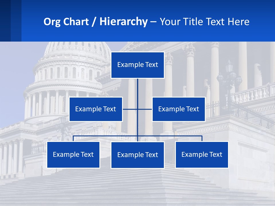 A Picture Of The Capitol Building In Washington D C PowerPoint Template