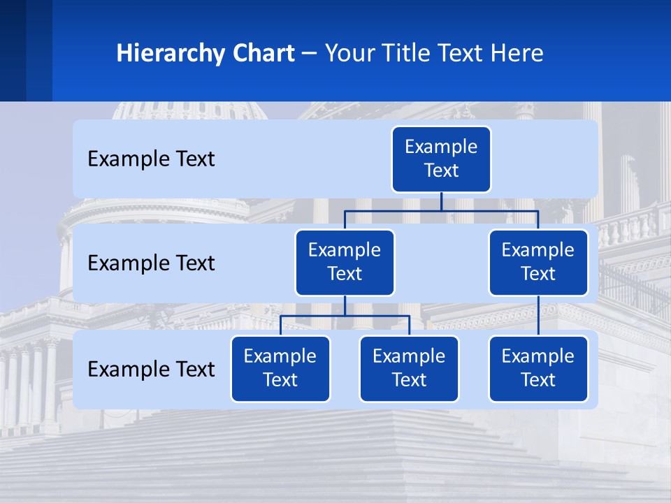 A Picture Of The Capitol Building In Washington D C PowerPoint Template