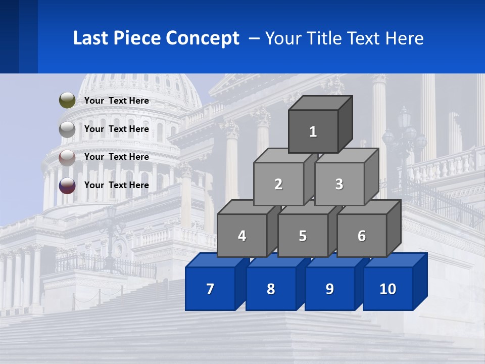 A Picture Of The Capitol Building In Washington D C PowerPoint Template