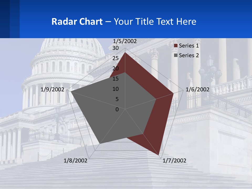 A Picture Of The Capitol Building In Washington D C PowerPoint Template