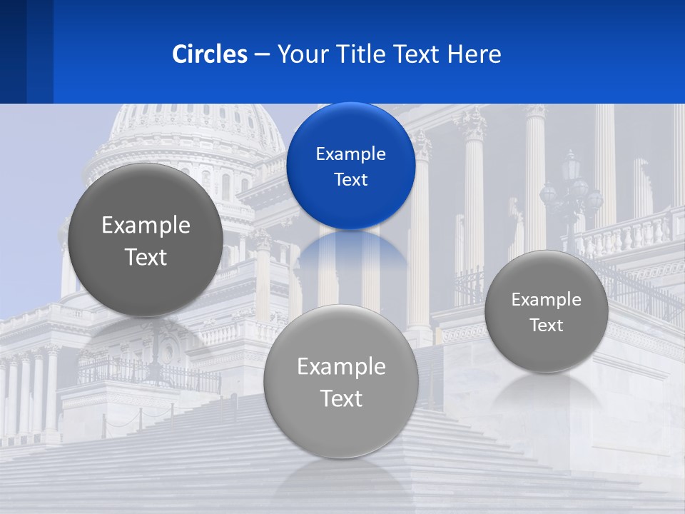 A Picture Of The Capitol Building In Washington D C PowerPoint Template