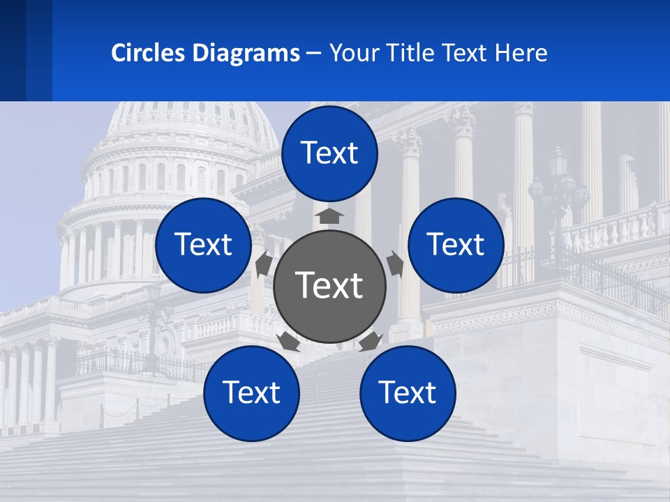 A Picture Of The Capitol Building In Washington D C PowerPoint Template