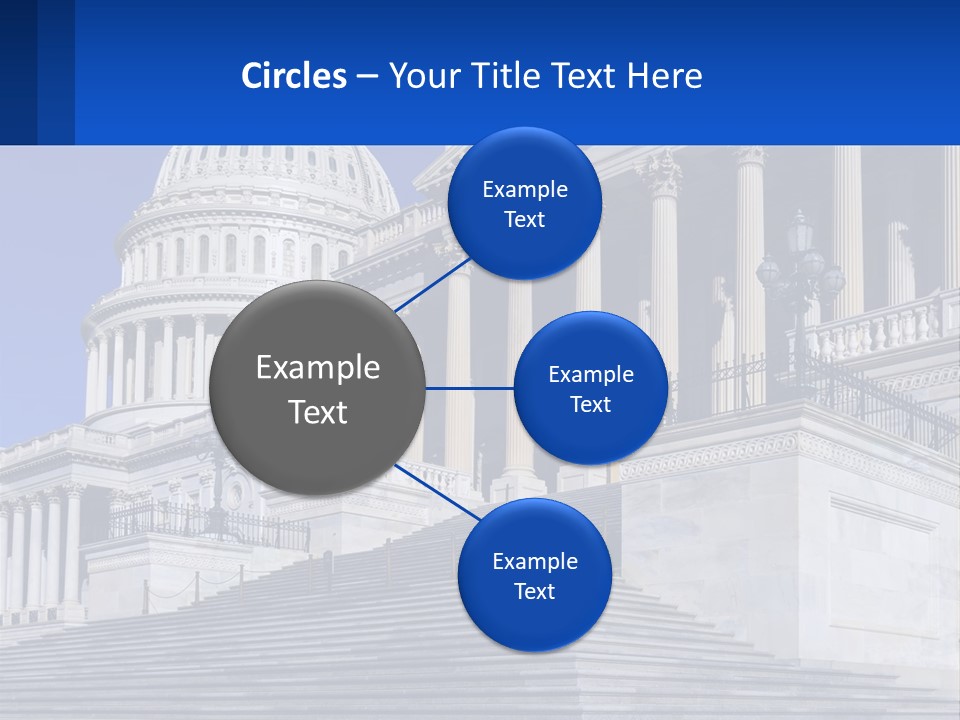 A Picture Of The Capitol Building In Washington D C PowerPoint Template