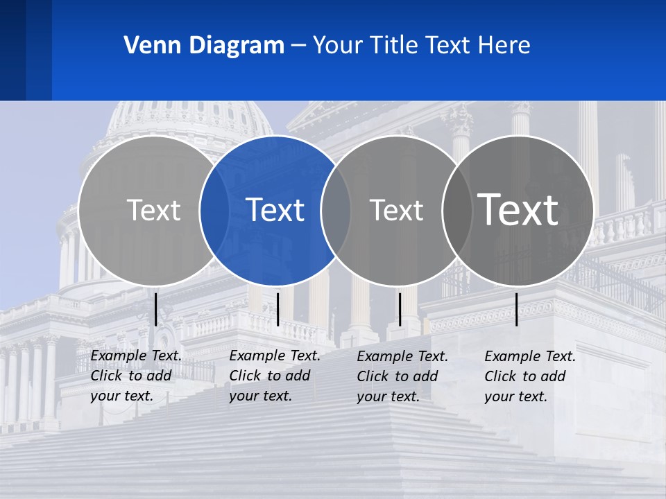 A Picture Of The Capitol Building In Washington D C PowerPoint Template