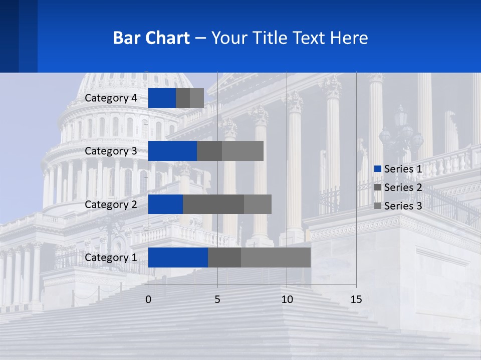 A Picture Of The Capitol Building In Washington D C PowerPoint Template
