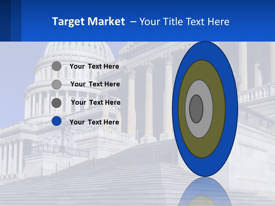 A Picture Of The Capitol Building In Washington D C PowerPoint Template
