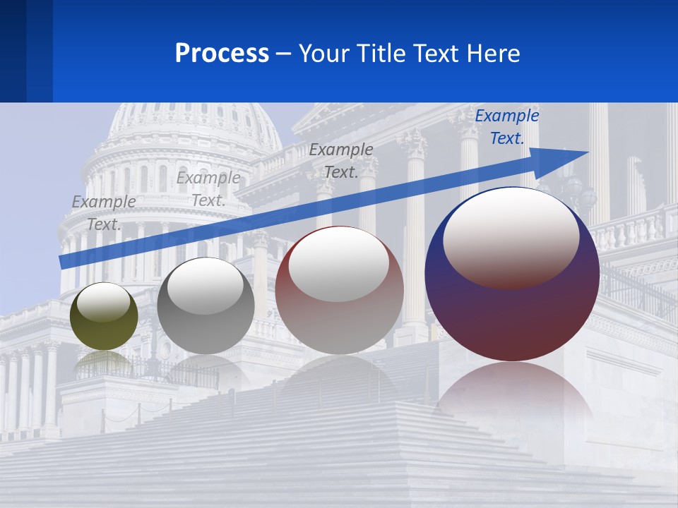 A Picture Of The Capitol Building In Washington D C PowerPoint Template
