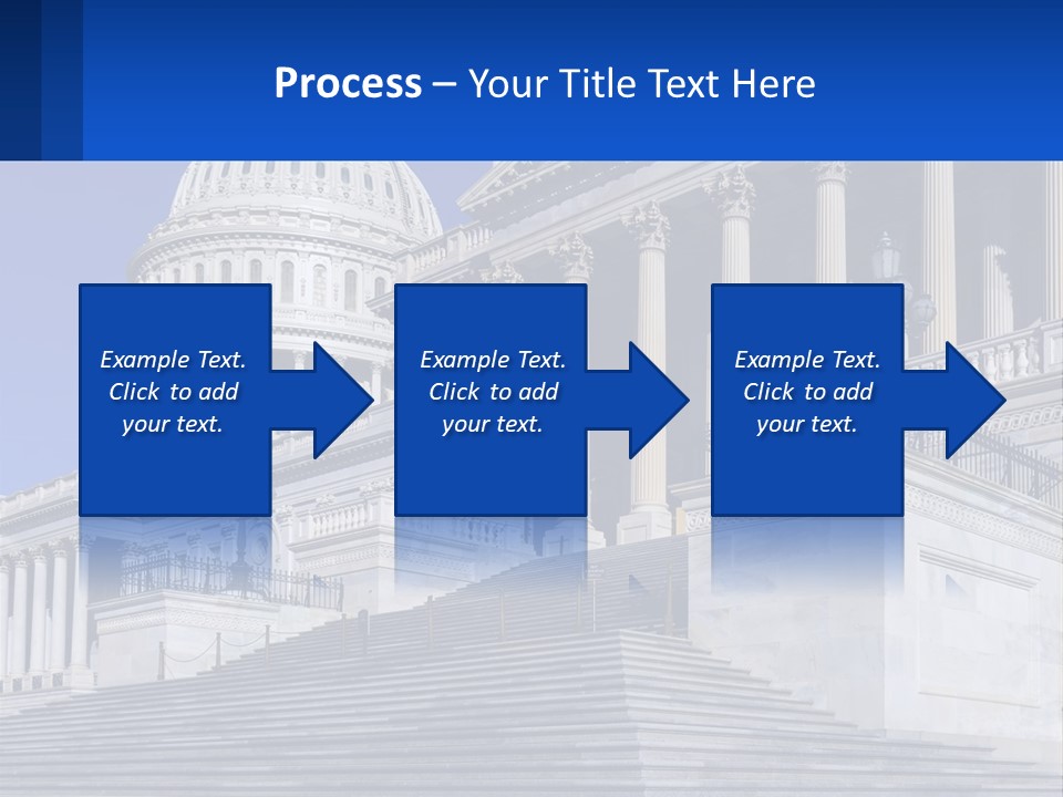 A Picture Of The Capitol Building In Washington D C PowerPoint Template