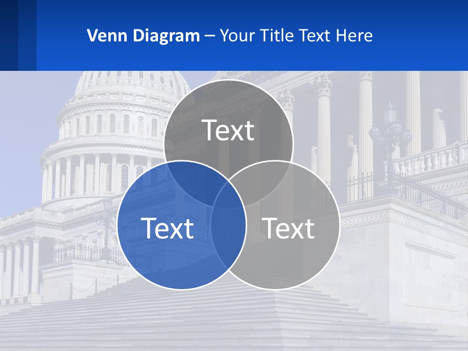 A Picture Of The Capitol Building In Washington D C PowerPoint Template