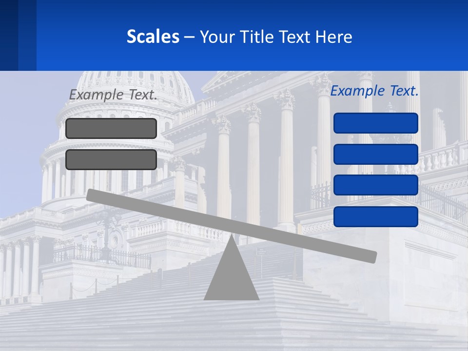 A Picture Of The Capitol Building In Washington D C PowerPoint Template