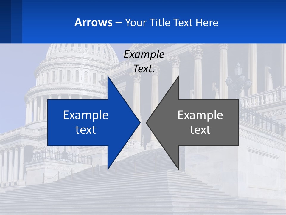 A Picture Of The Capitol Building In Washington D C PowerPoint Template