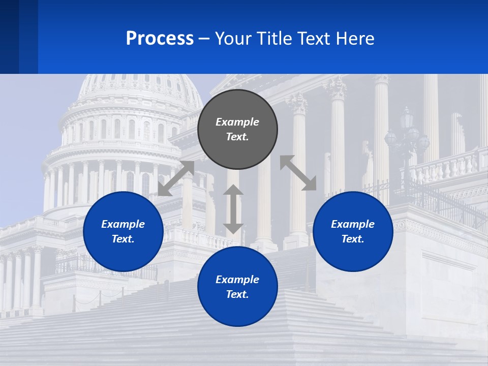 A Picture Of The Capitol Building In Washington D C PowerPoint Template