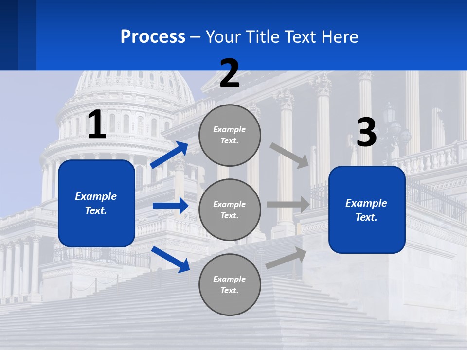 A Picture Of The Capitol Building In Washington D C PowerPoint Template