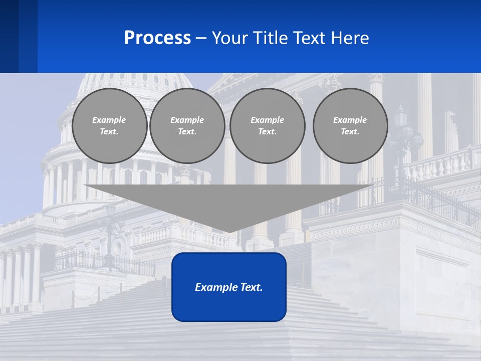 A Picture Of The Capitol Building In Washington D C PowerPoint Template