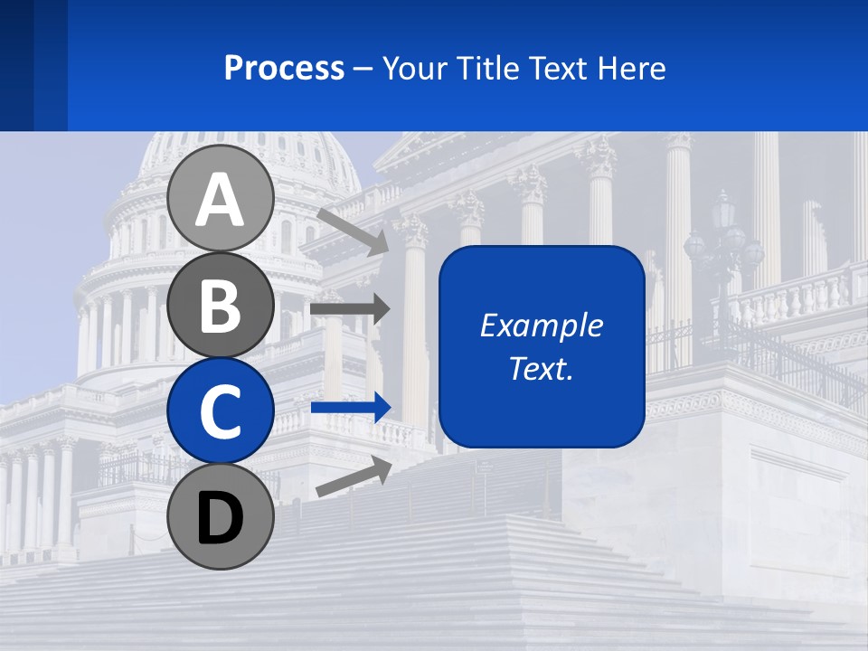 A Picture Of The Capitol Building In Washington D C PowerPoint Template