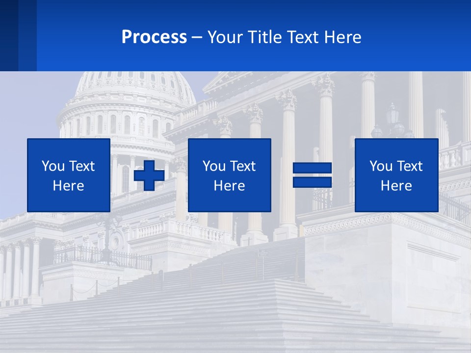 A Picture Of The Capitol Building In Washington D C PowerPoint Template