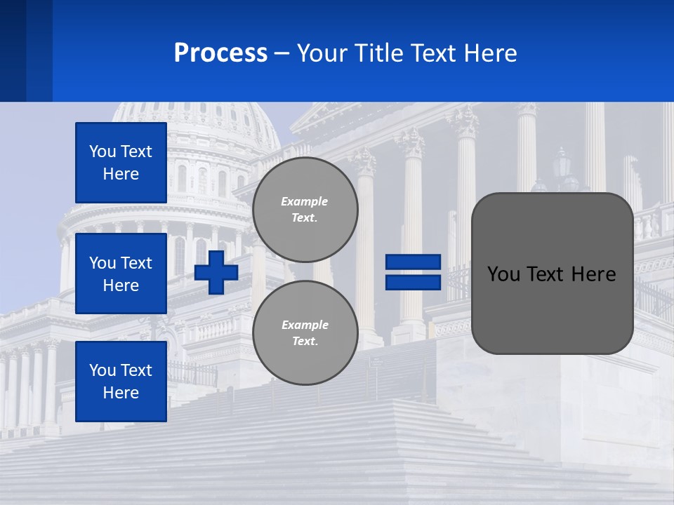 A Picture Of The Capitol Building In Washington D C PowerPoint Template