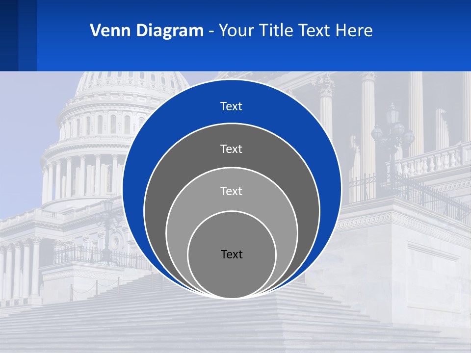 A Picture Of The Capitol Building In Washington D C PowerPoint Template