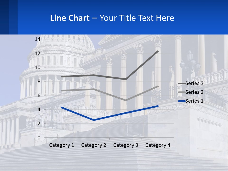 A Picture Of The Capitol Building In Washington D C PowerPoint Template