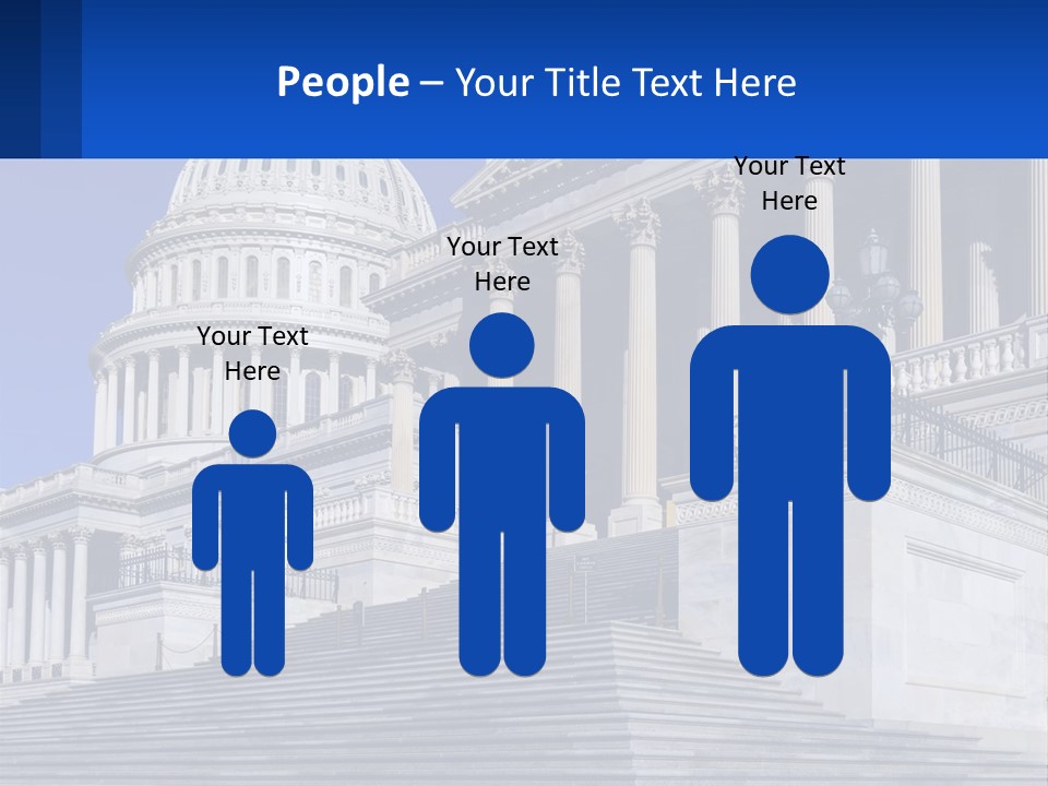 A Picture Of The Capitol Building In Washington D C PowerPoint Template