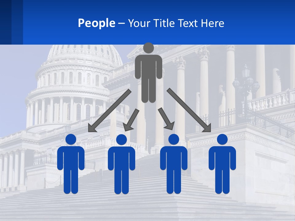 A Picture Of The Capitol Building In Washington D C PowerPoint Template