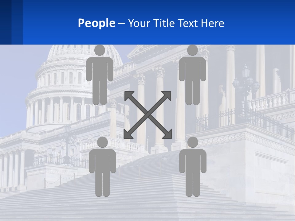 A Picture Of The Capitol Building In Washington D C PowerPoint Template