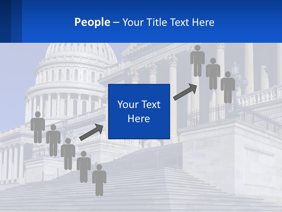 A Picture Of The Capitol Building In Washington D C PowerPoint Template