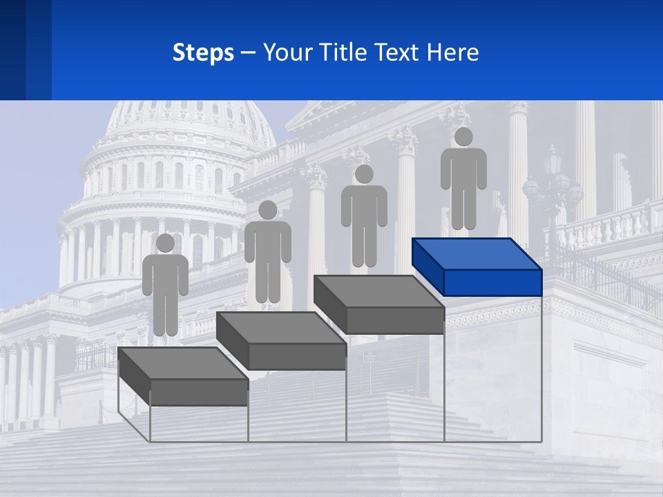 A Picture Of The Capitol Building In Washington D C PowerPoint Template