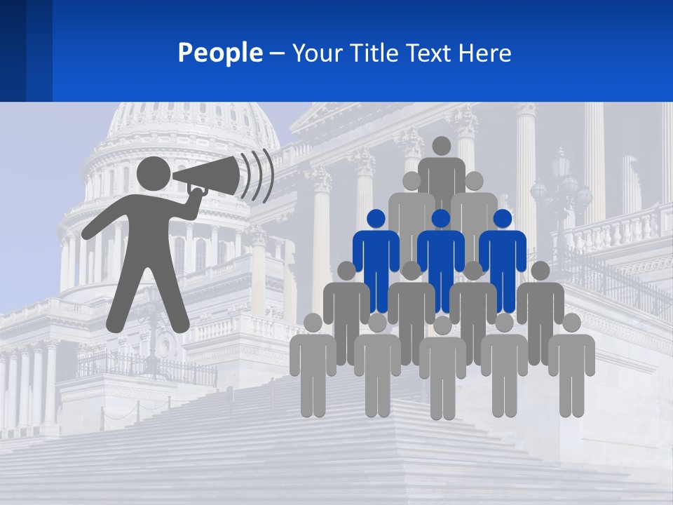 A Picture Of The Capitol Building In Washington D C PowerPoint Template