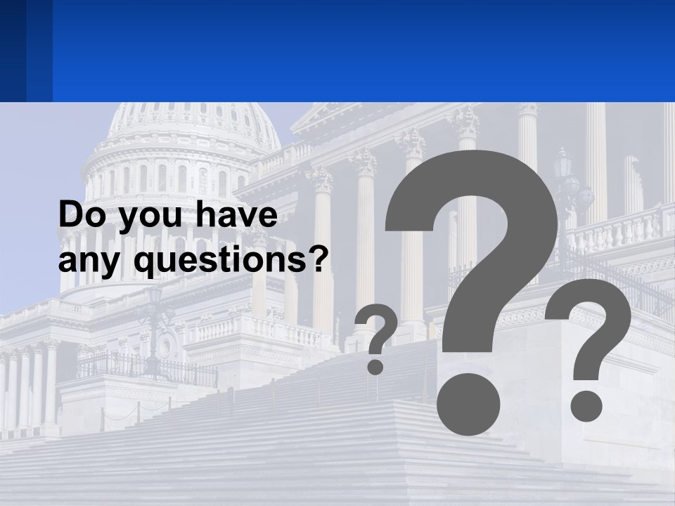 A Picture Of The Capitol Building In Washington D C PowerPoint Template