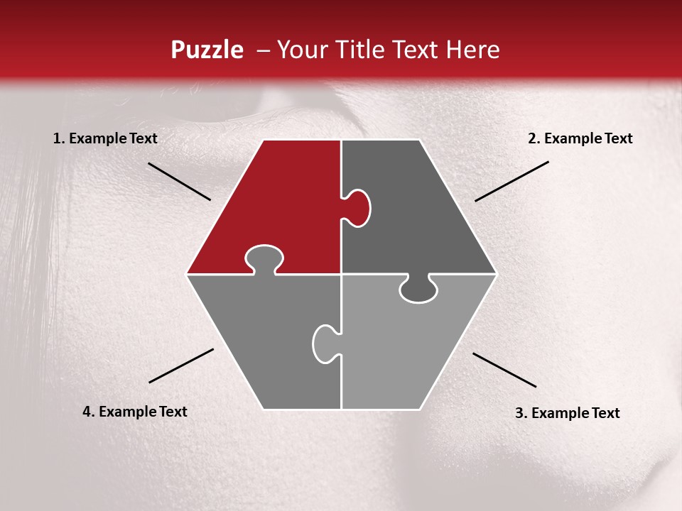 A Woman With Red Lipstick And A Red Background PowerPoint Template