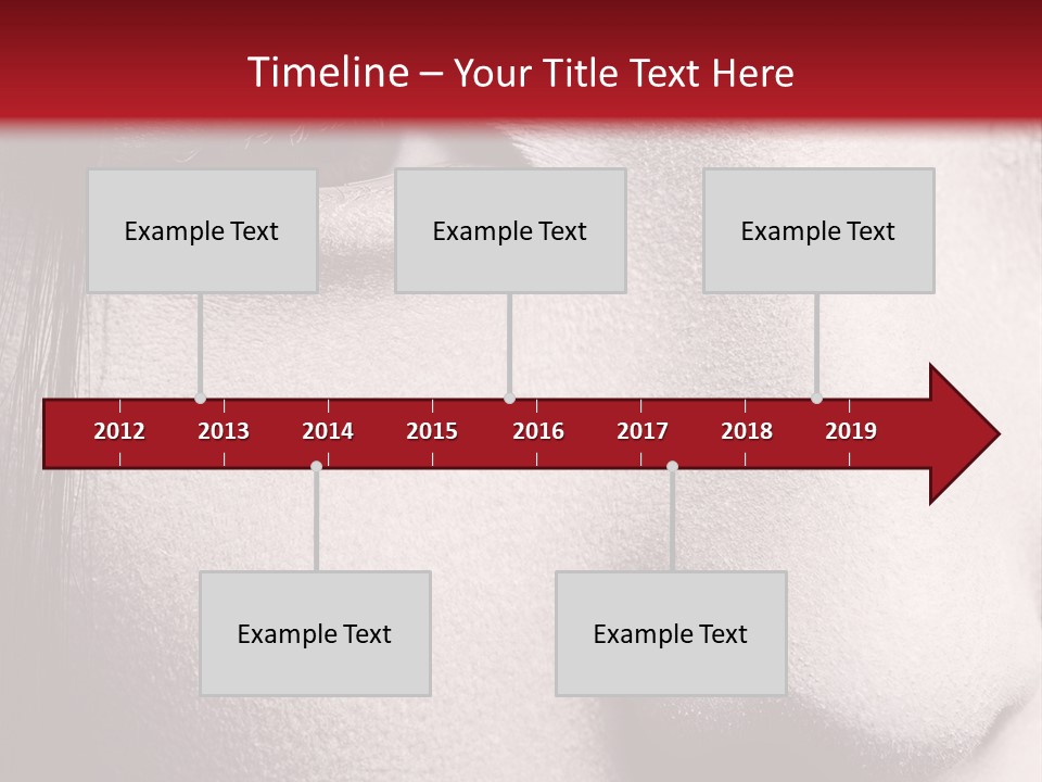 A Woman With Red Lipstick And A Red Background PowerPoint Template