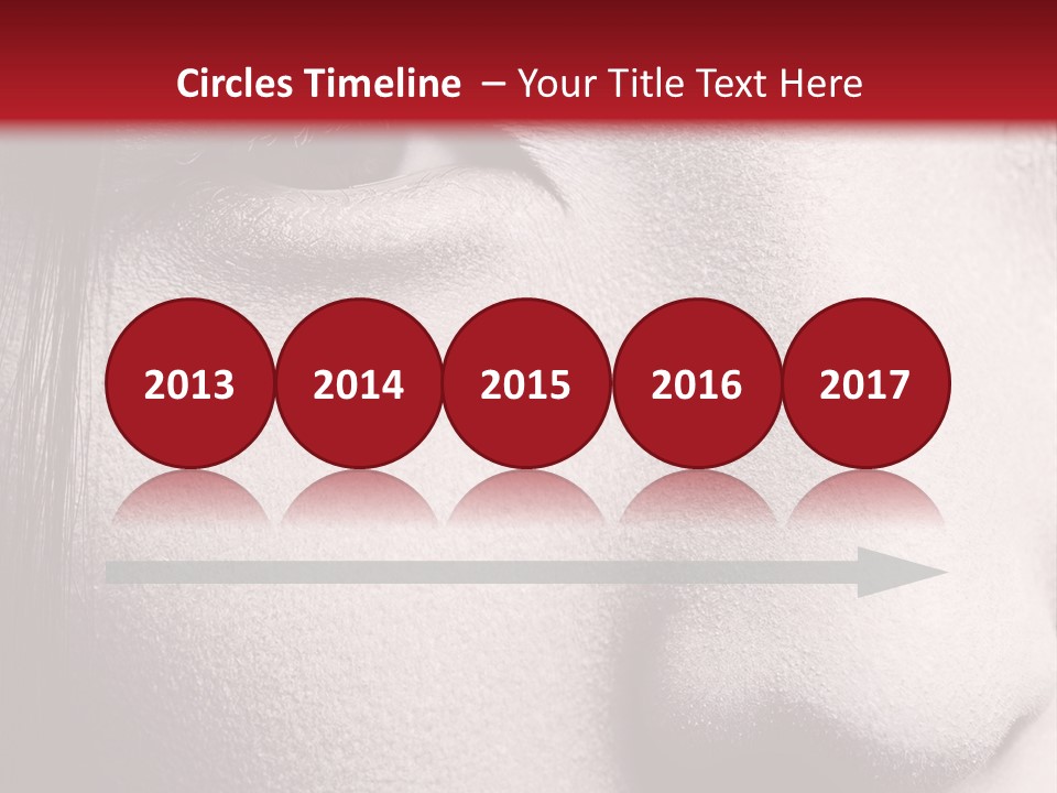 A Woman With Red Lipstick And A Red Background PowerPoint Template