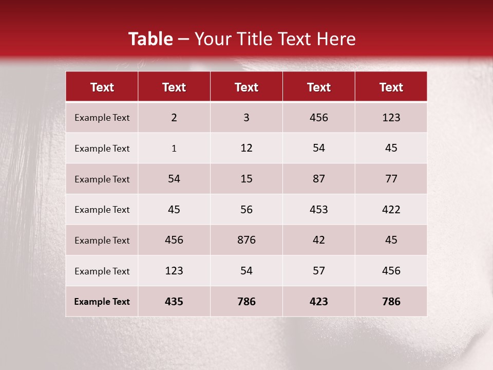 A Woman With Red Lipstick And A Red Background PowerPoint Template