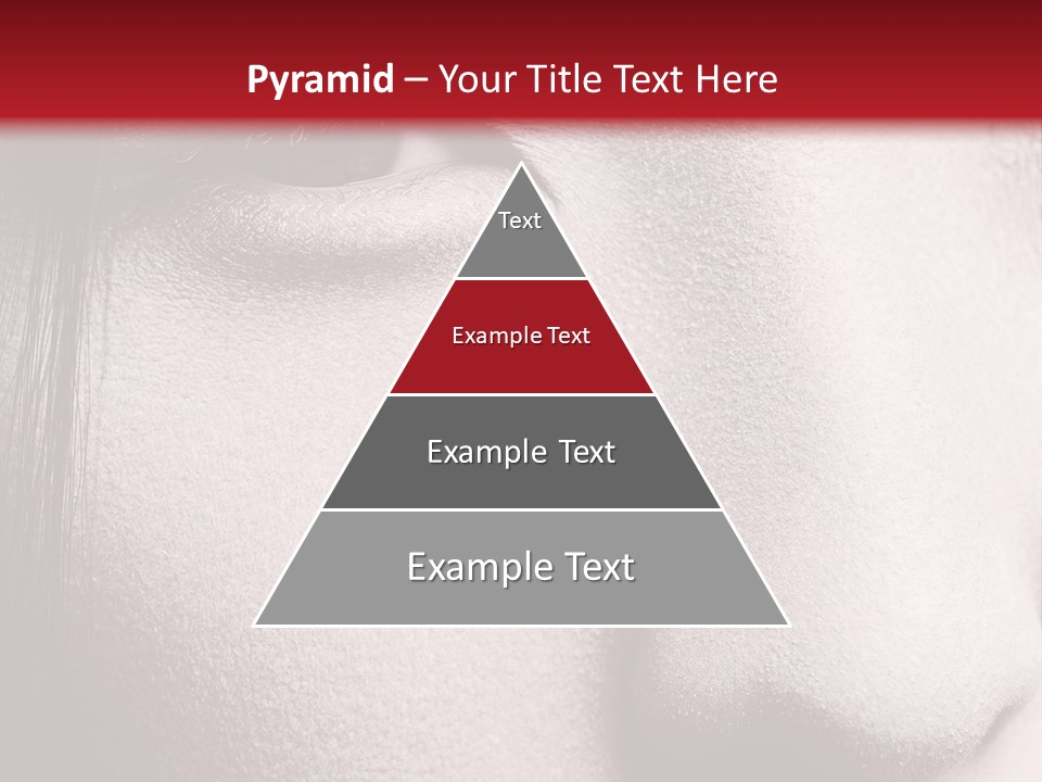 A Woman With Red Lipstick And A Red Background PowerPoint Template