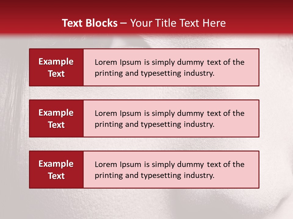 A Woman With Red Lipstick And A Red Background PowerPoint Template