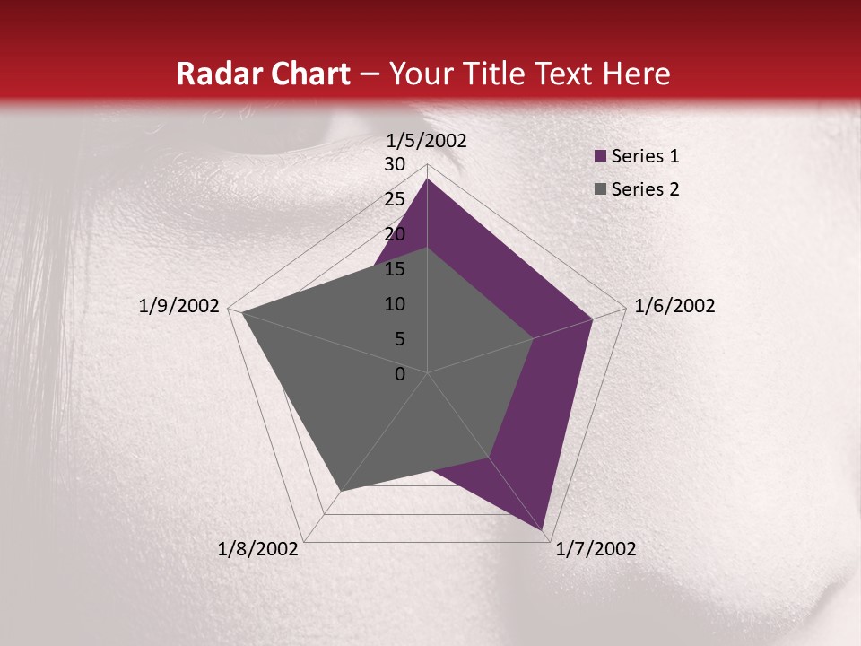 A Woman With Red Lipstick And A Red Background PowerPoint Template