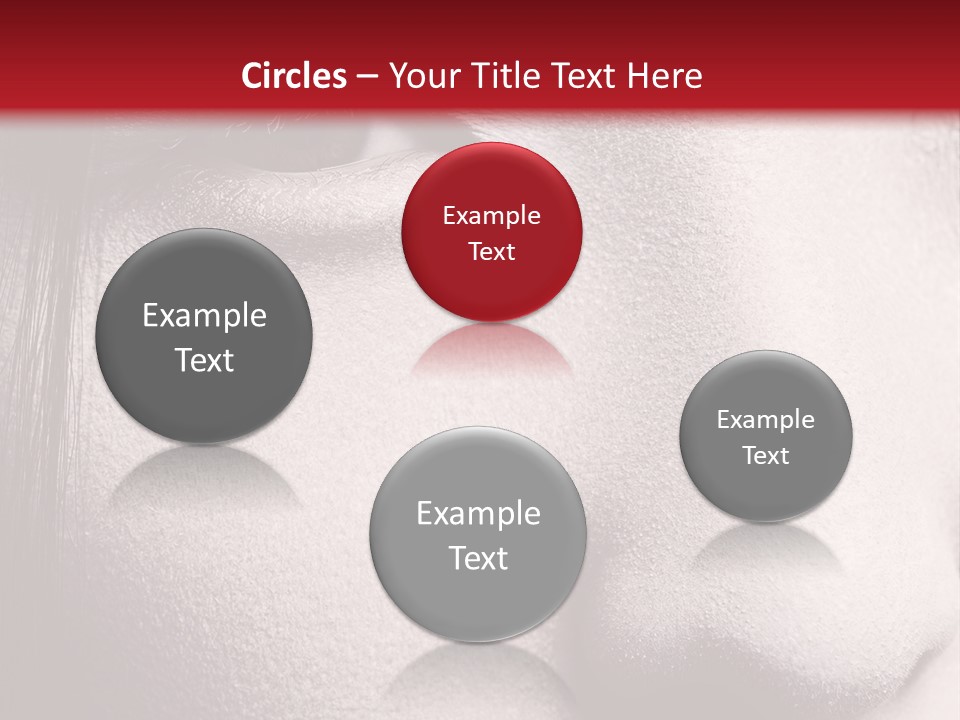 A Woman With Red Lipstick And A Red Background PowerPoint Template