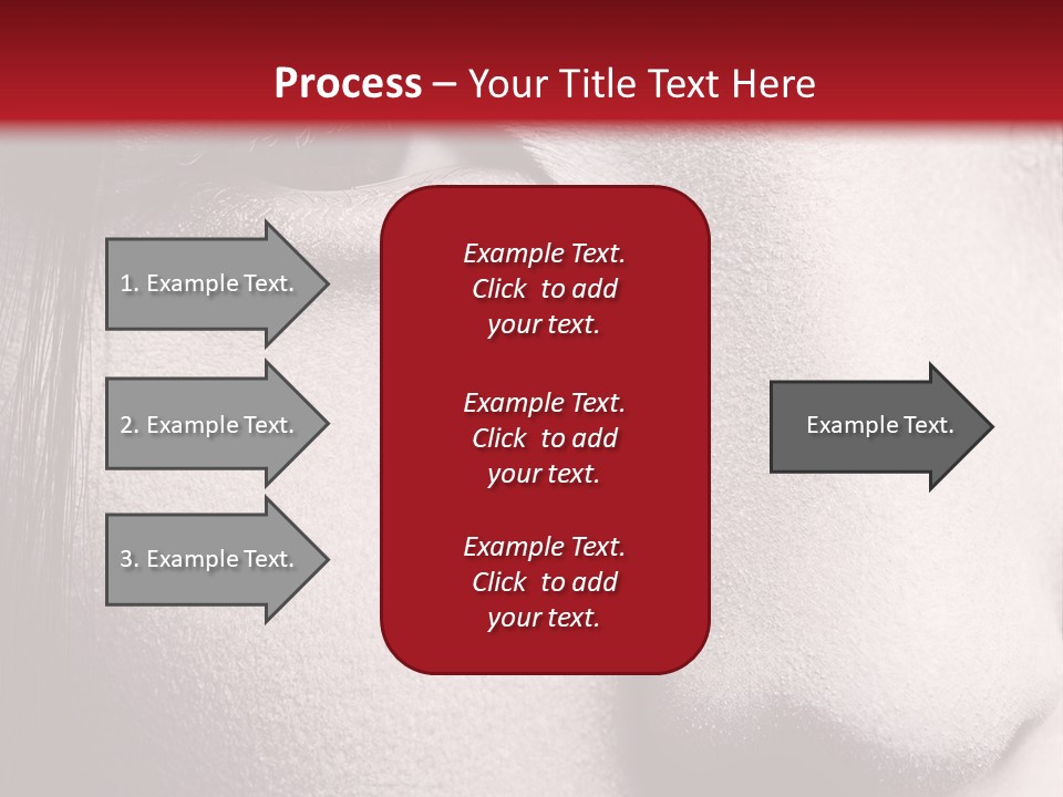 A Woman With Red Lipstick And A Red Background PowerPoint Template