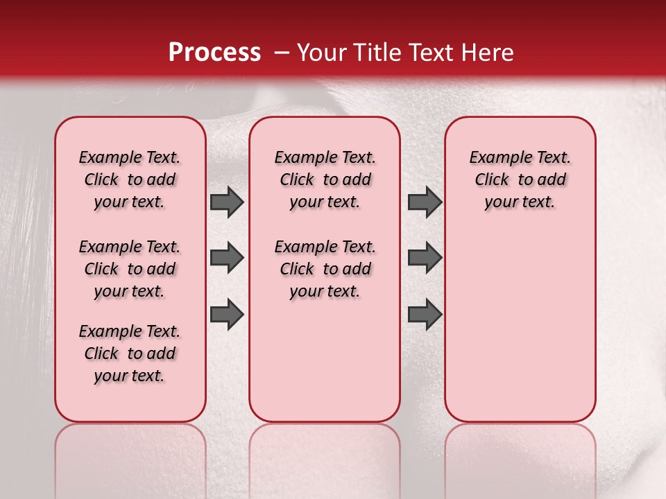 A Woman With Red Lipstick And A Red Background PowerPoint Template