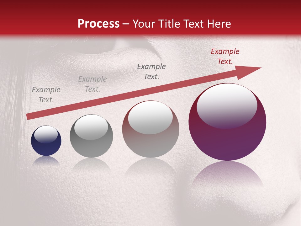 A Woman With Red Lipstick And A Red Background PowerPoint Template