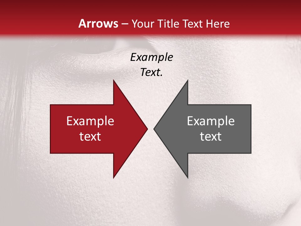 A Woman With Red Lipstick And A Red Background PowerPoint Template