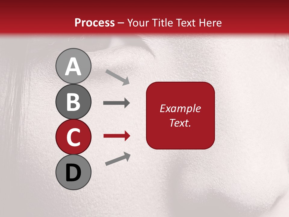 A Woman With Red Lipstick And A Red Background PowerPoint Template