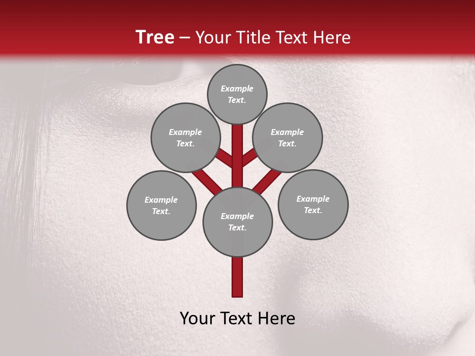 A Woman With Red Lipstick And A Red Background PowerPoint Template